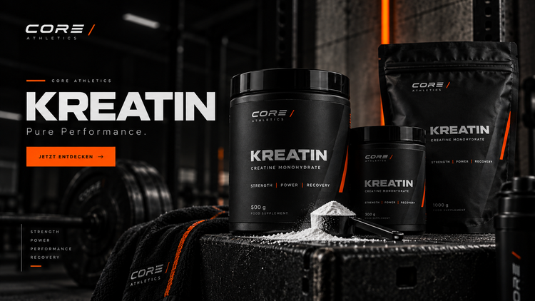 CORE ATHLETICS Kreatin – unverbindliches Verpackungskonzept
